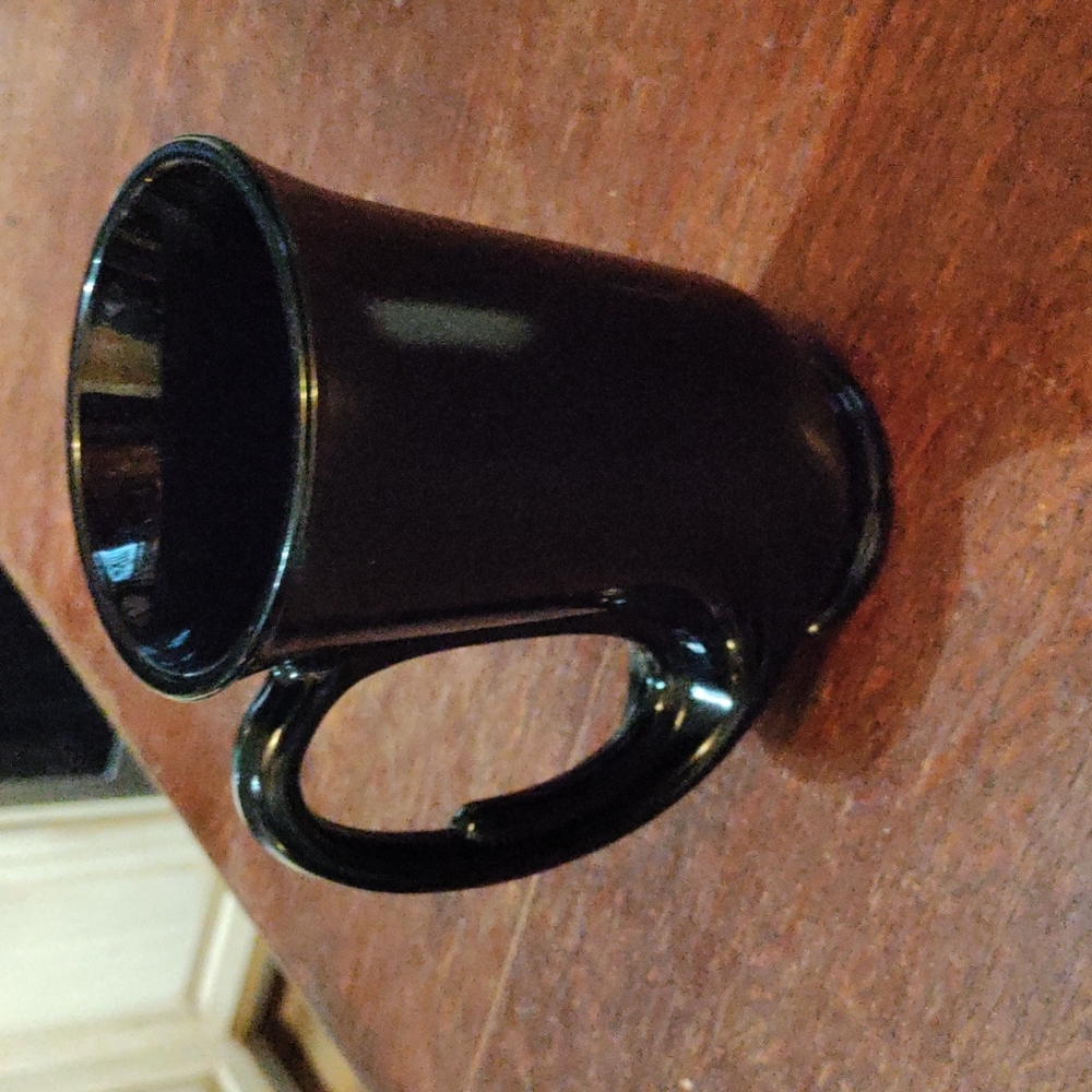 Black amethyst Tiara glass 12 OZ hunter horn mug